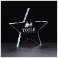 A6730: 5" x 4 3/4" Star Acrylic Paperweight