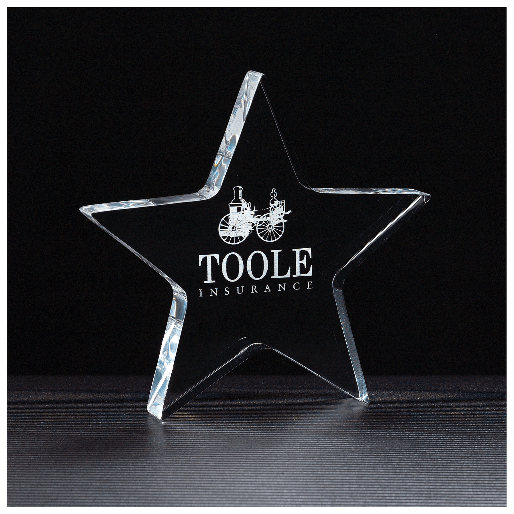 5" x 4 3/4" Star Acrylic Paperweight