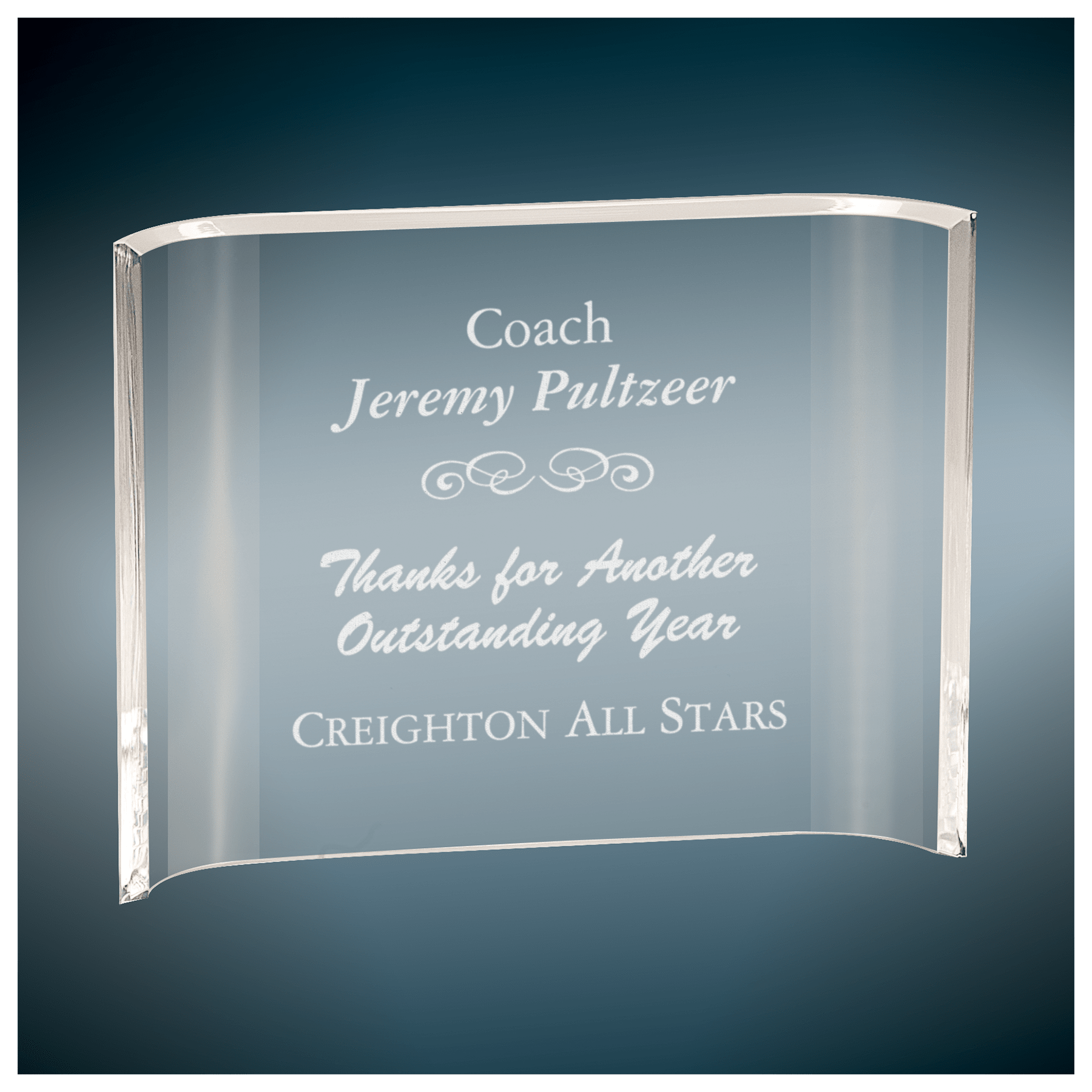 Clear Acrylic Crescent