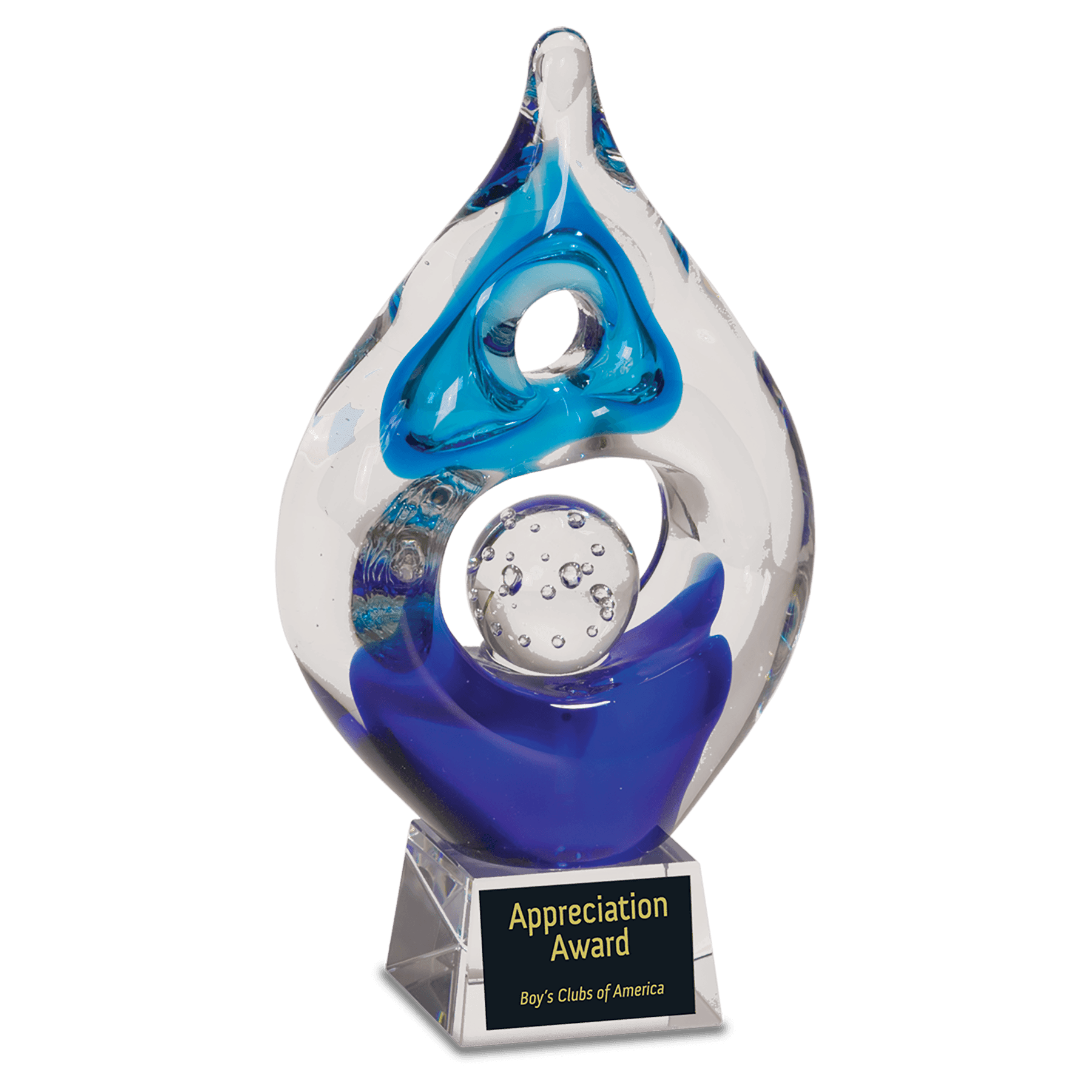 AGS01: 8 1/2" Winner Art Glass