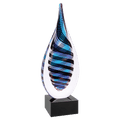 SKU: AGS54 - 12" Blue, White & Black Twisted Rain Drop