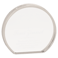 BAC012: 5" x 4 1/2" Clear Round Acrylic