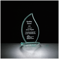 G2303: 8 1/2" Flame Series Glass Award