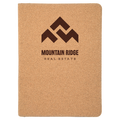 9 1/2" x 12" Cork with Zipper Portfolio with Notepad