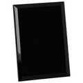 MR68BK: 6"x8" Black Glass Mirror Plaque