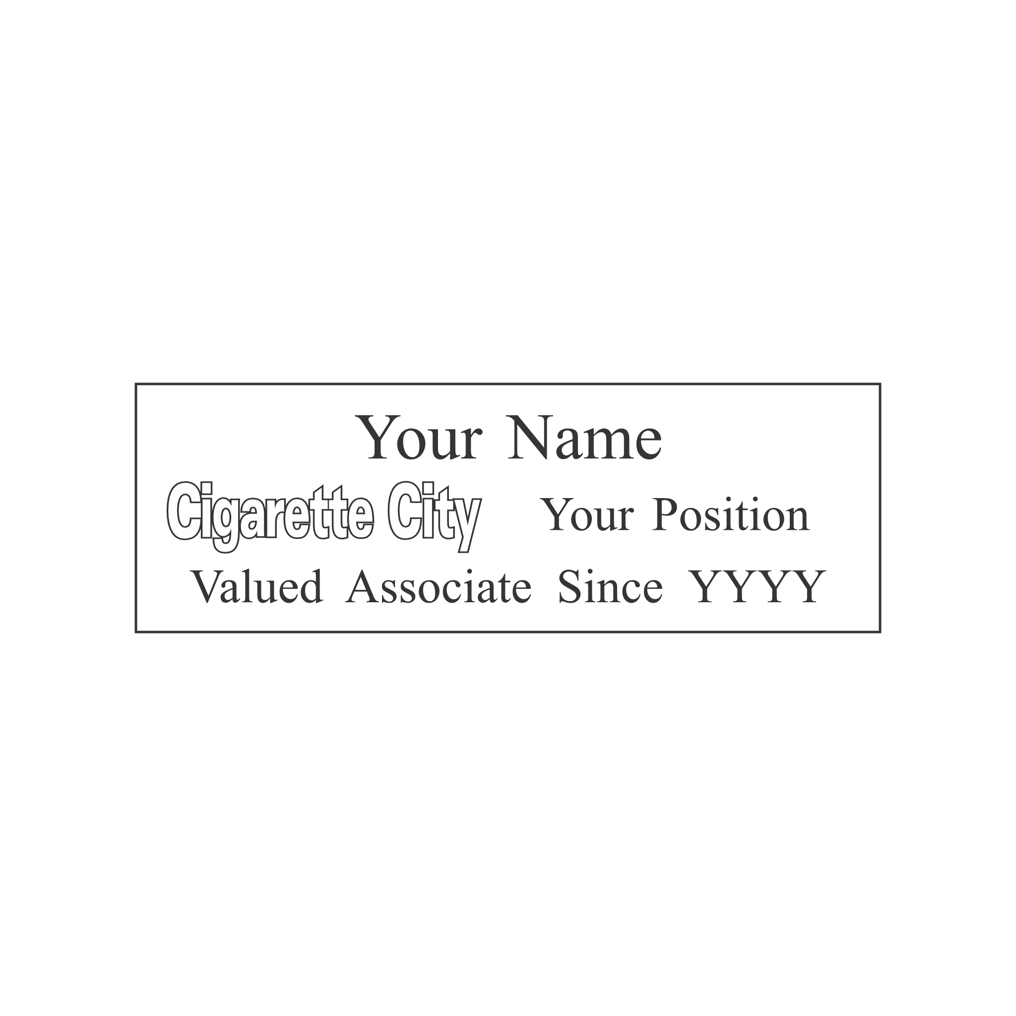 GPM Cigarette City Badge