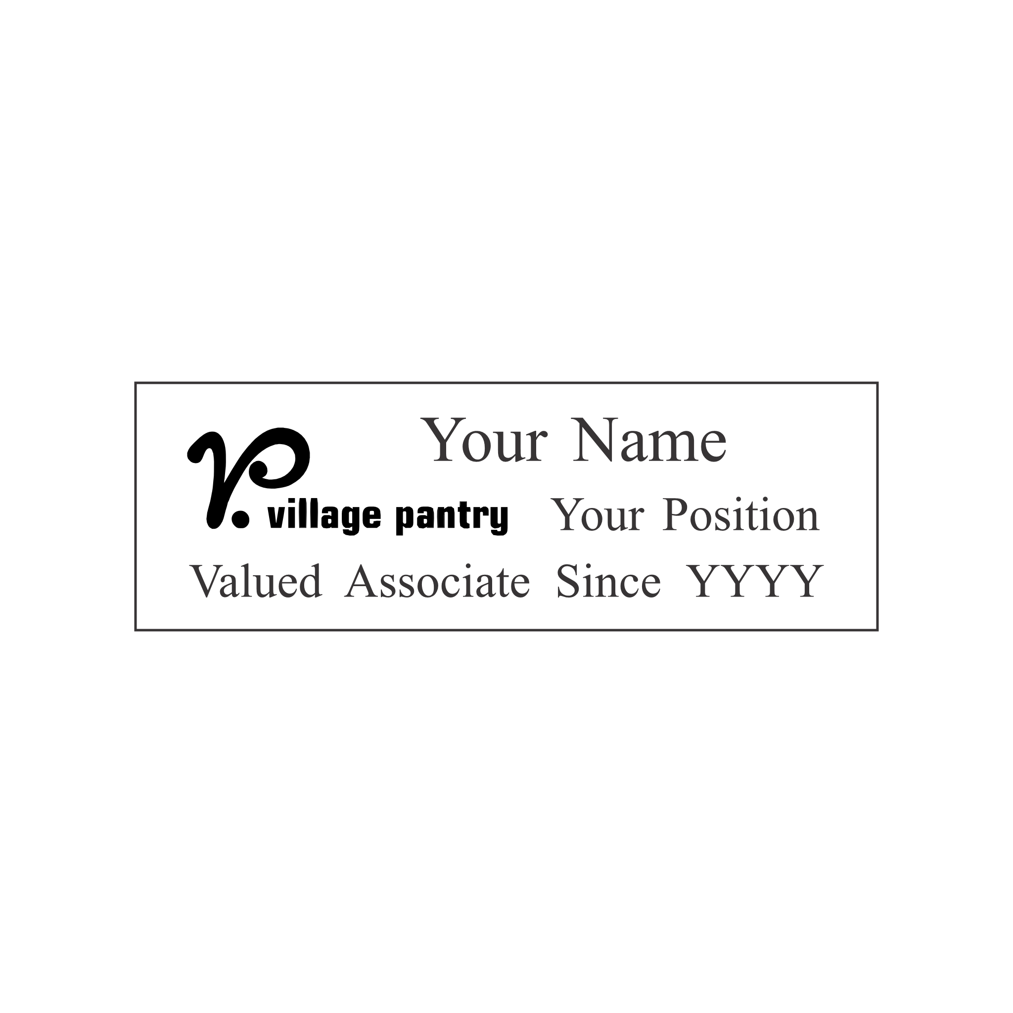 GPM village pantry badge