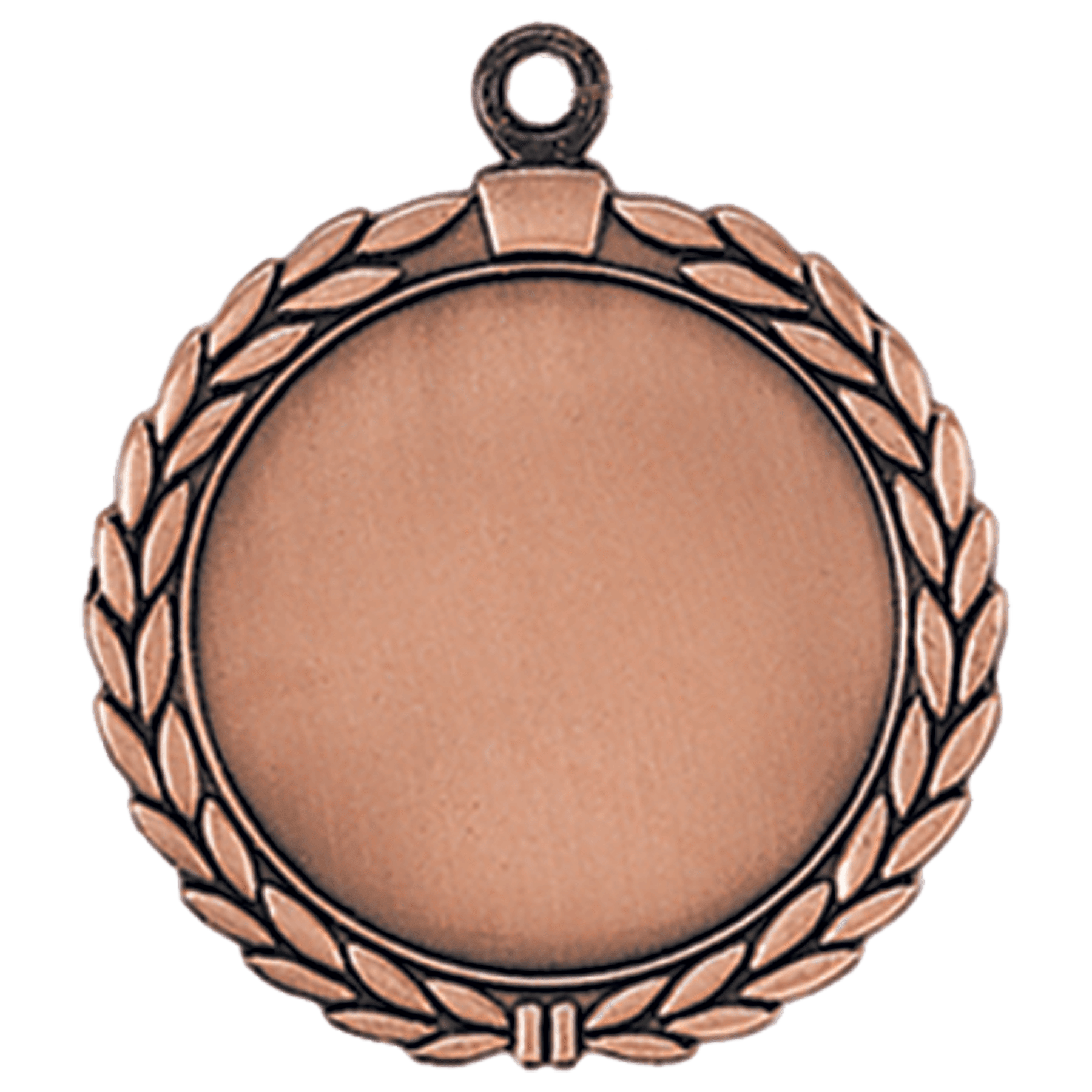 HR905B - 2 1/2" Antique Bronze Wreath 2" Insert Holder Medal