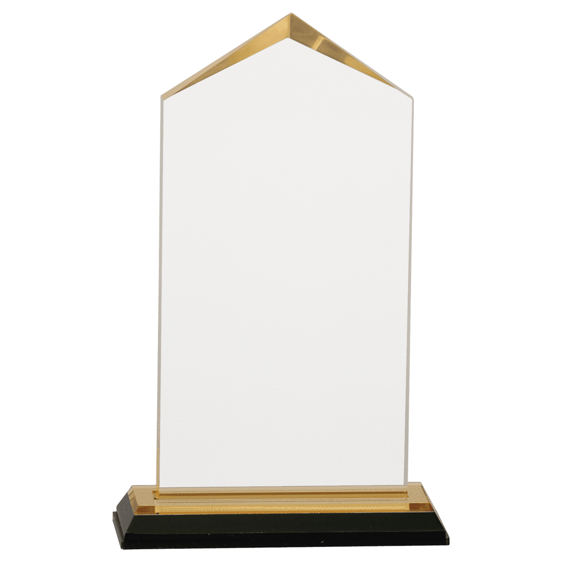 3 1/2" x 7 1/2" Gold Jewel Impress Acrylic