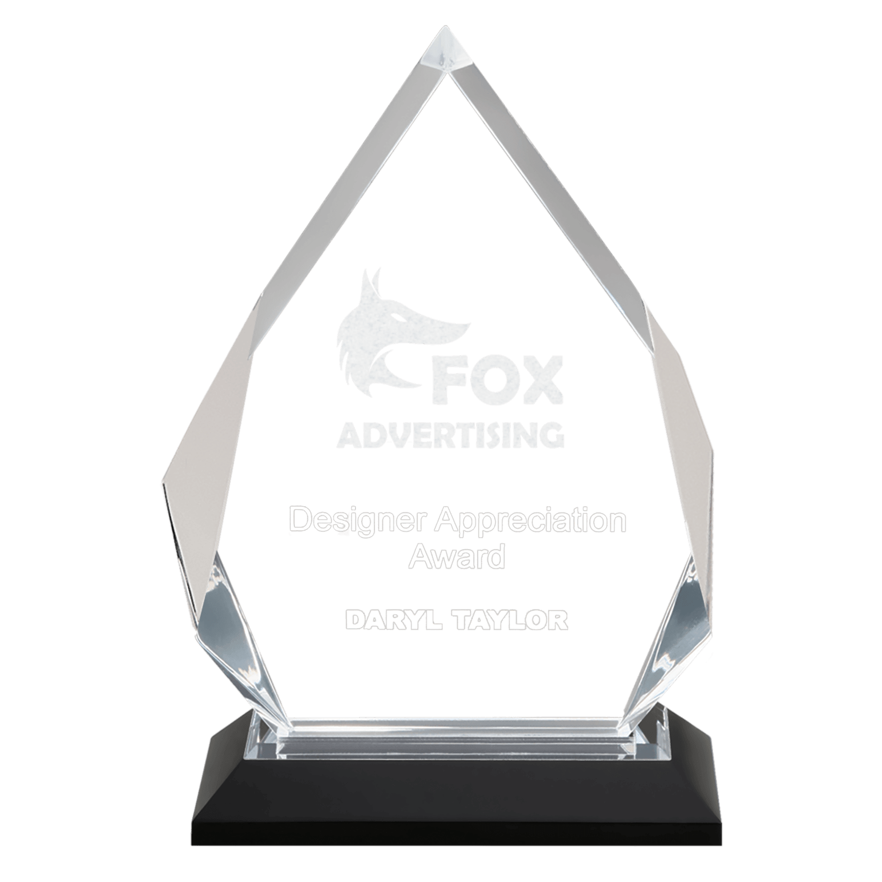 5 1/4" x 8 3/4" Silver Diamond Impress Acrylic