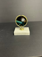 Mylar sticker and Holder on Marble base