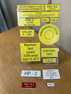 Plastic Sign - up to 5 Square Inches