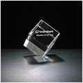 3 1/2" Cube Series, Clipped Cube Multi-Faceted Award
