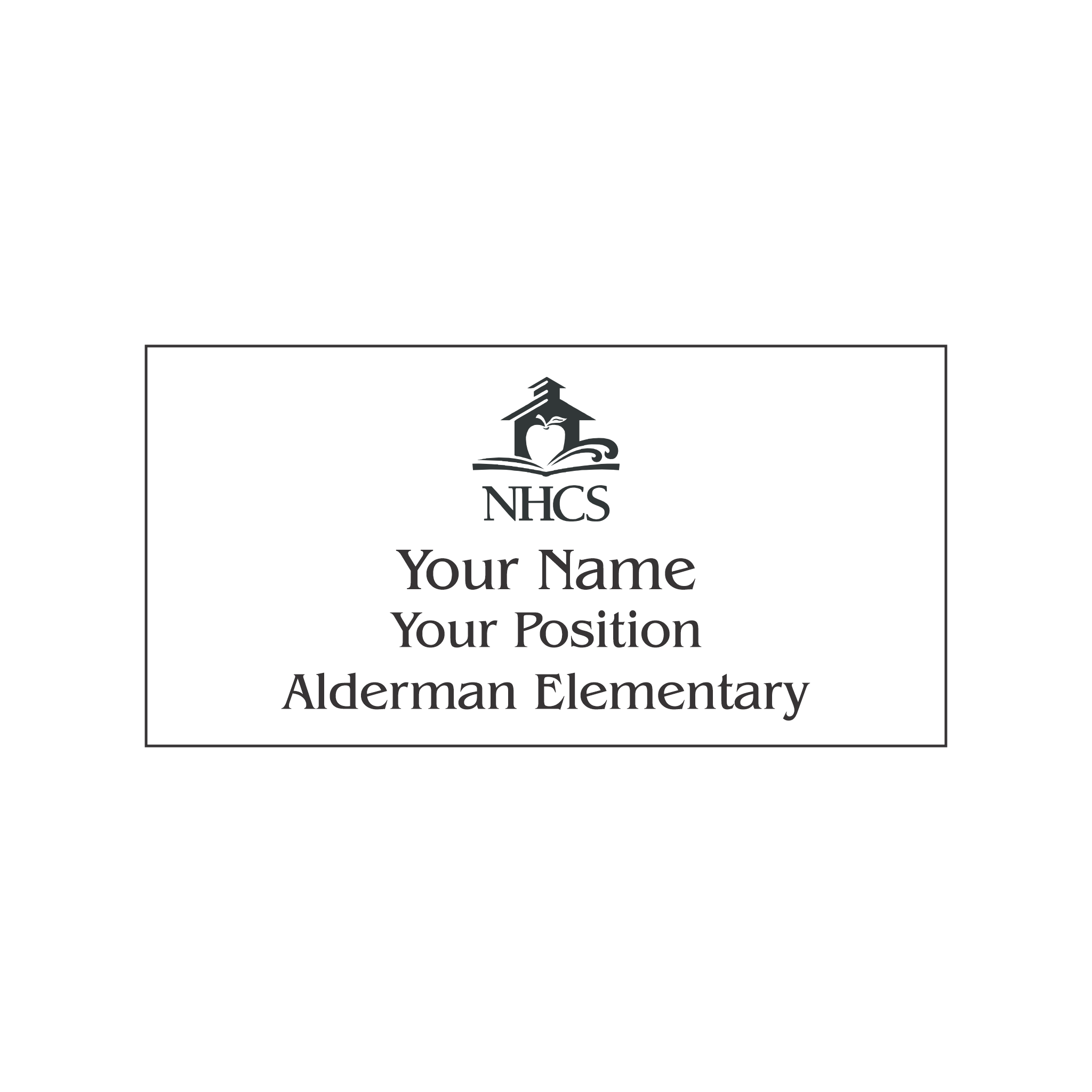 NHCS Alderman Elementary Badge