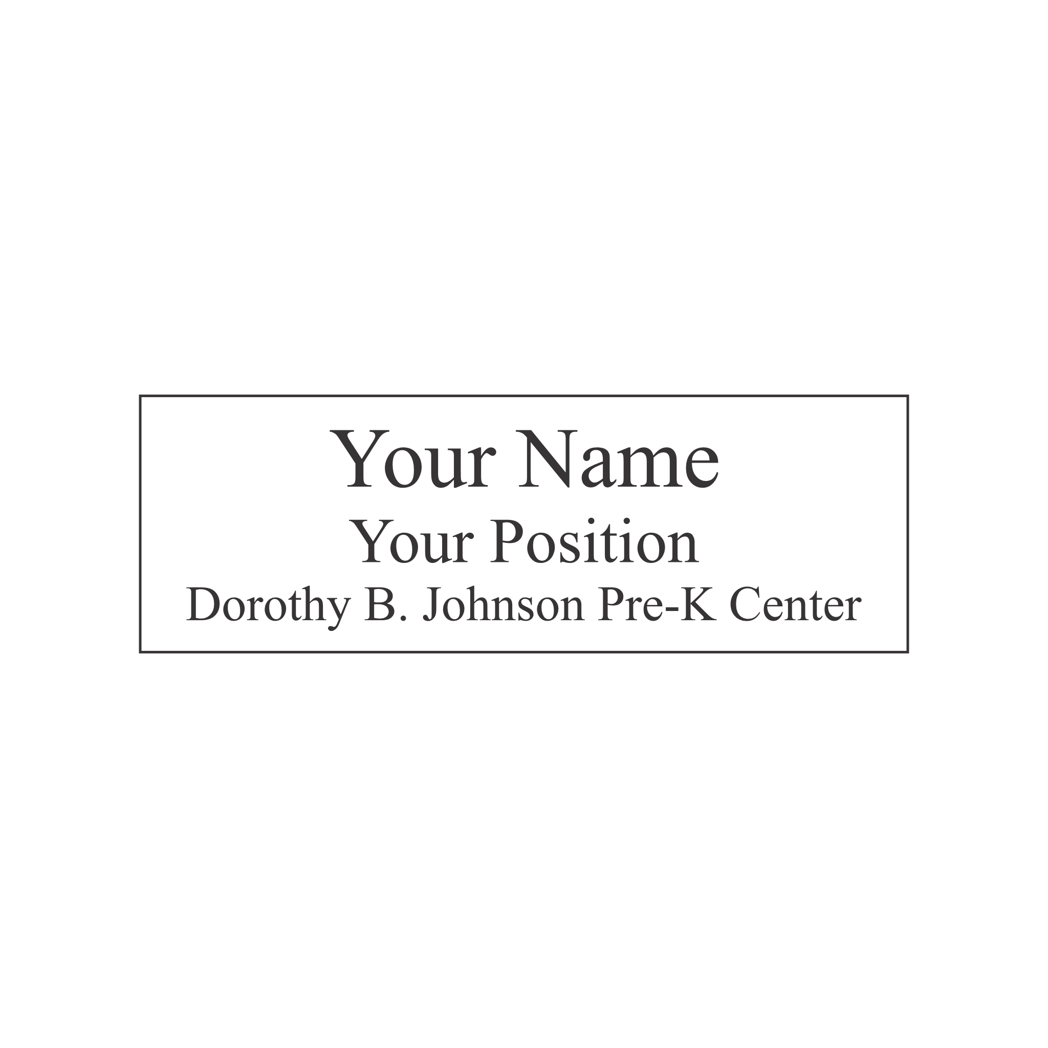 NHCS Dorothy B. Johnson Pre-K Center Badge