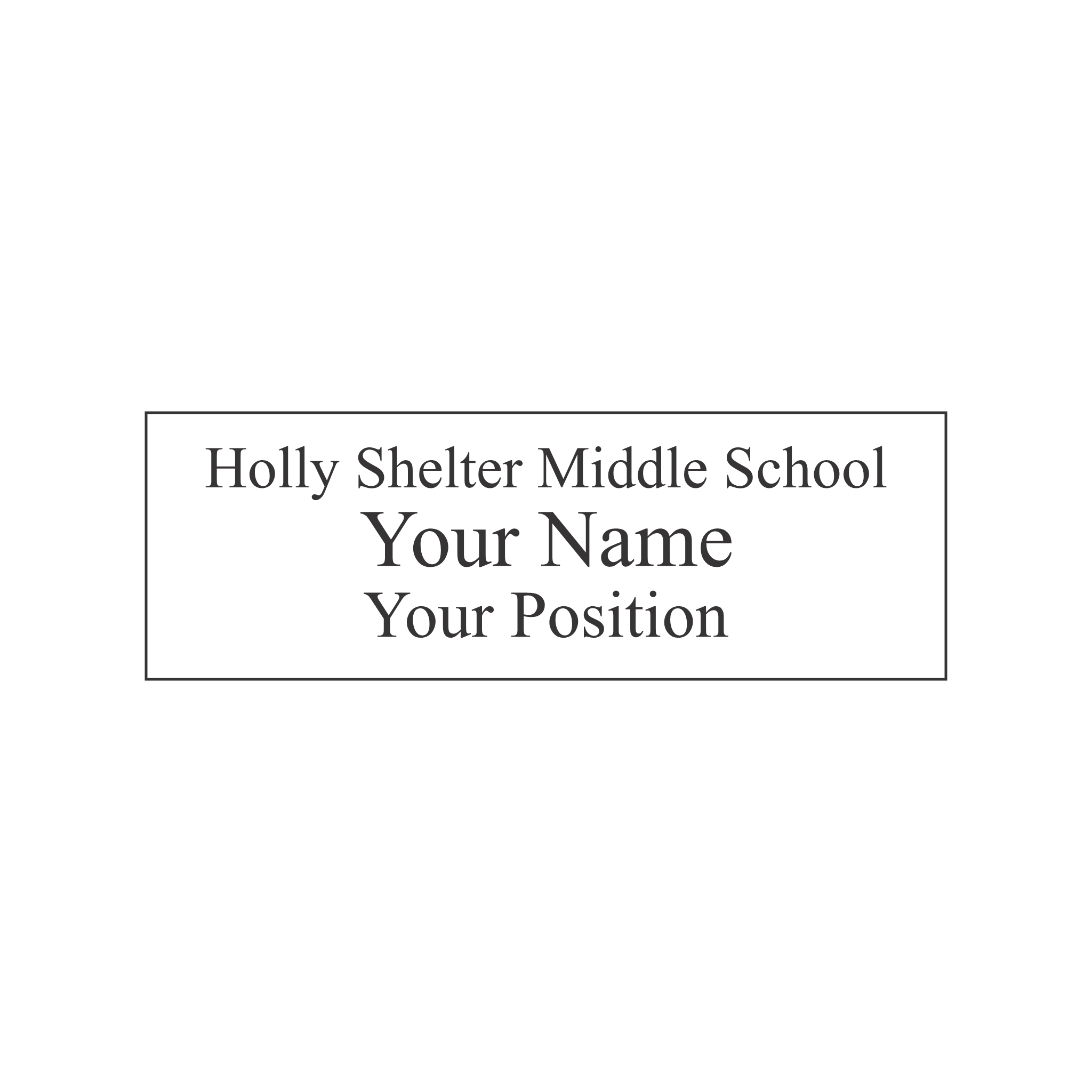 NHCS Holly Shelter Middle School Badge