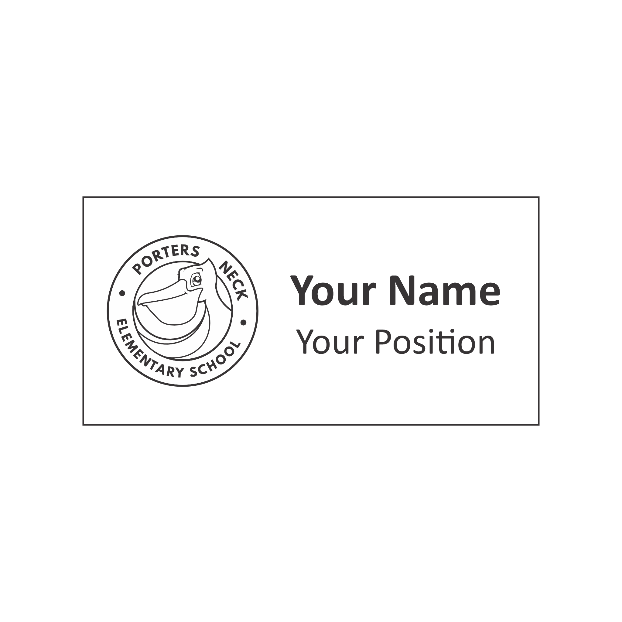 NHCS Porters Neck Elementary - Logo Specific Badge