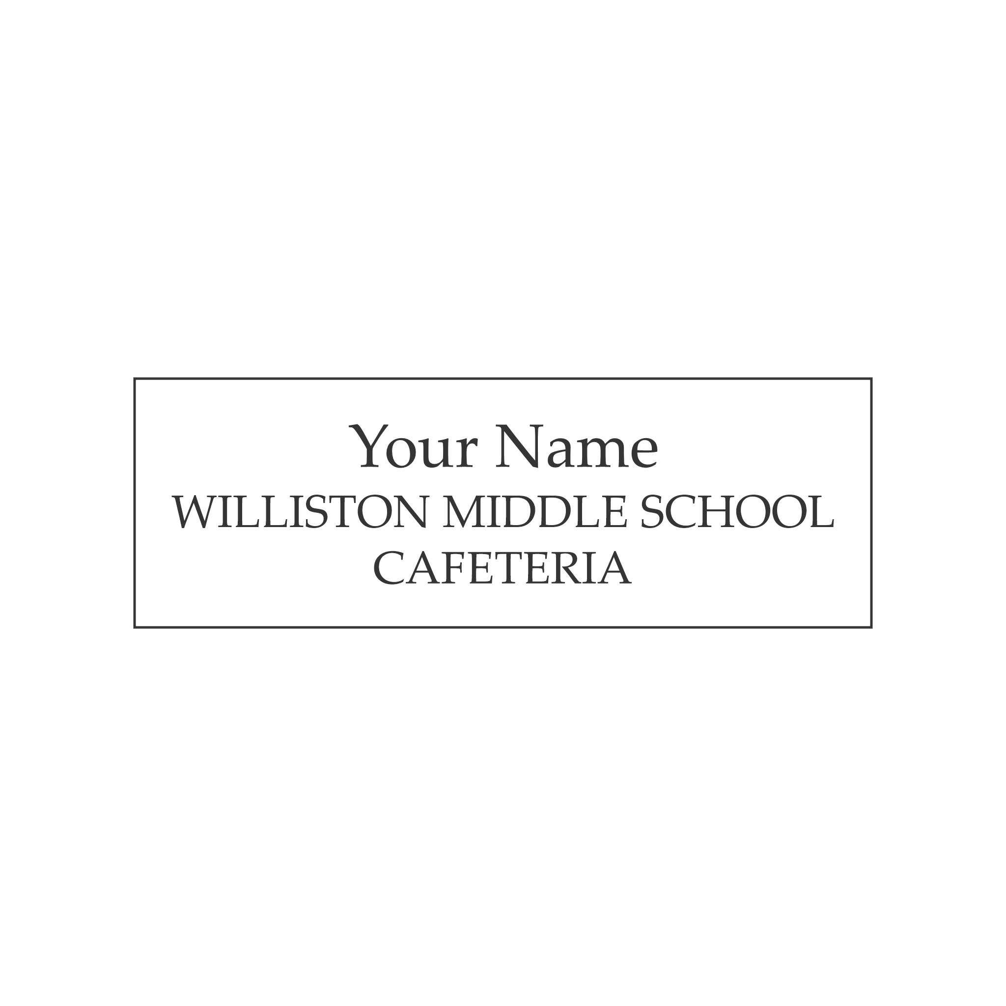 NHCS Williston Middle School Cafeteria 2 Badge