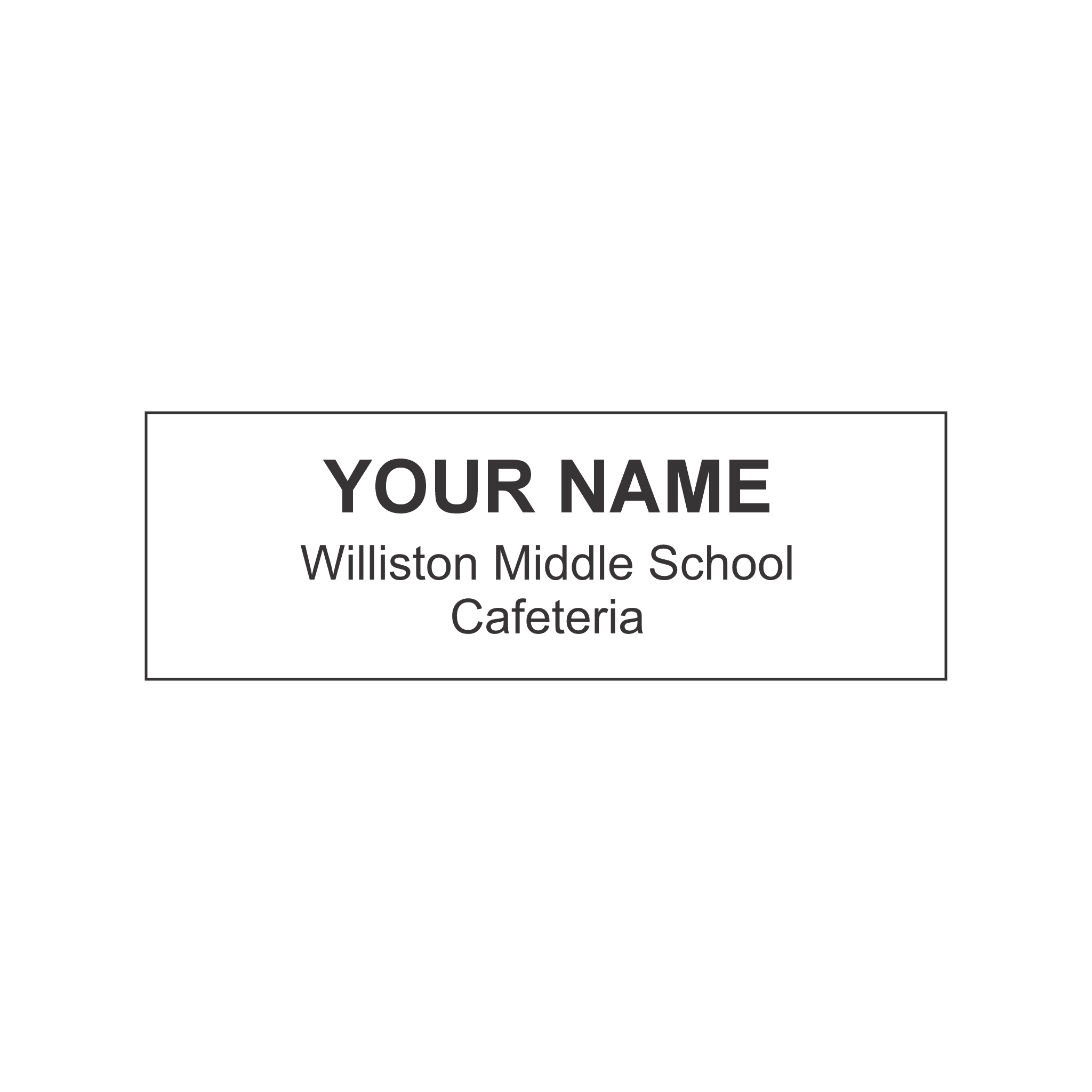 NHCS Williston Middle School Cafeteria 3 Badge