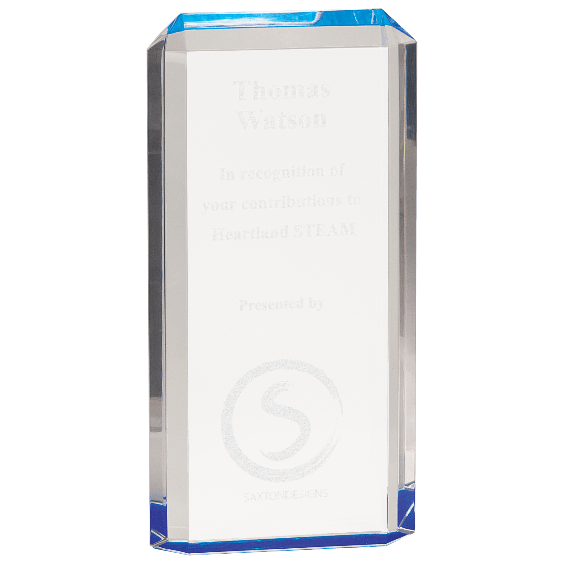 4 3/4" x 9 1/2" Blue Premier Acrylic