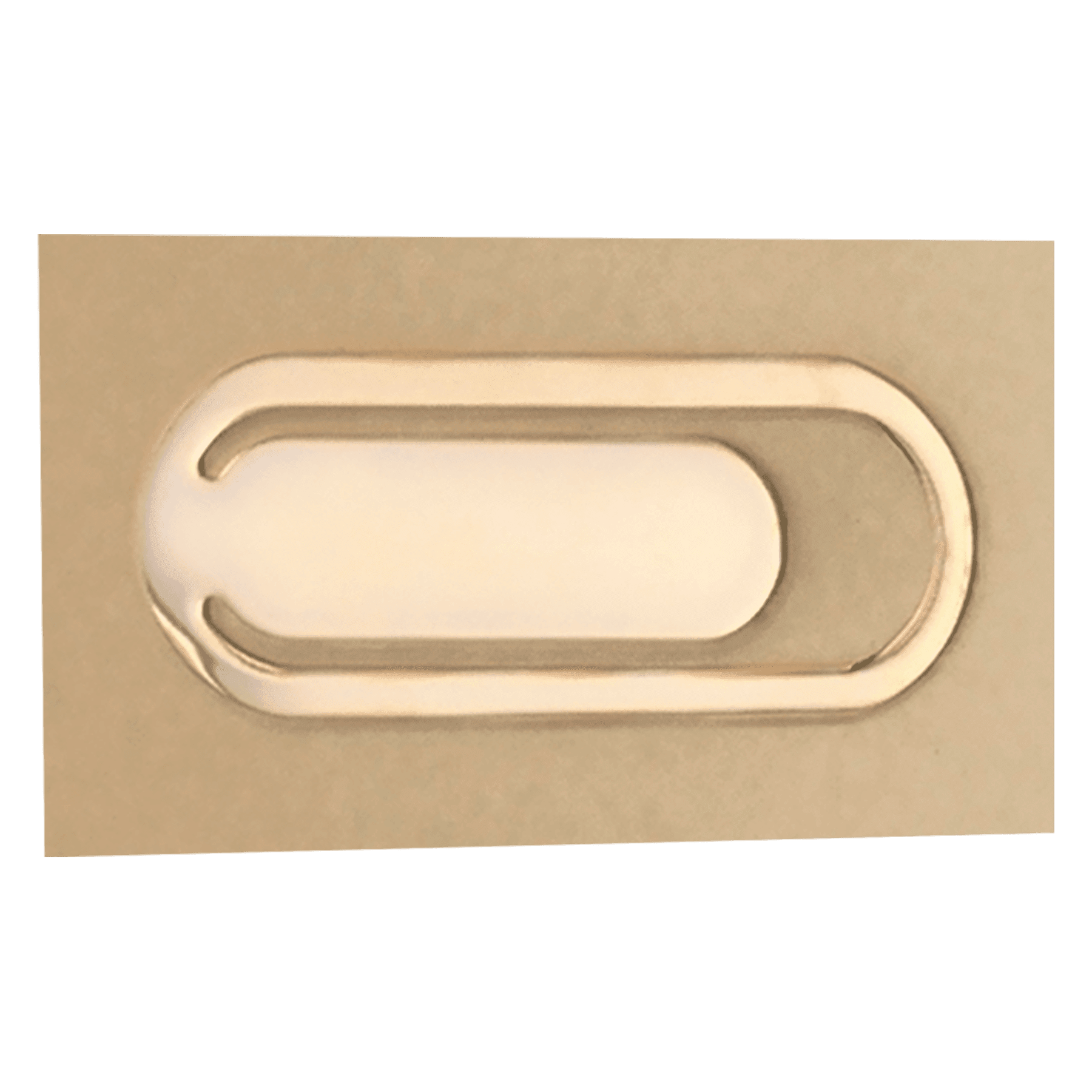 1" x 2 1/2" Gold Plated Bookmark