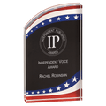 RMS6SS: 3 1/2" x 6" Stars & Stripes Rounded Acrylic