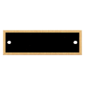 ZX1331BK: 7/8" x 2 3/4" Black Laserable Brass Plate with Gold Border