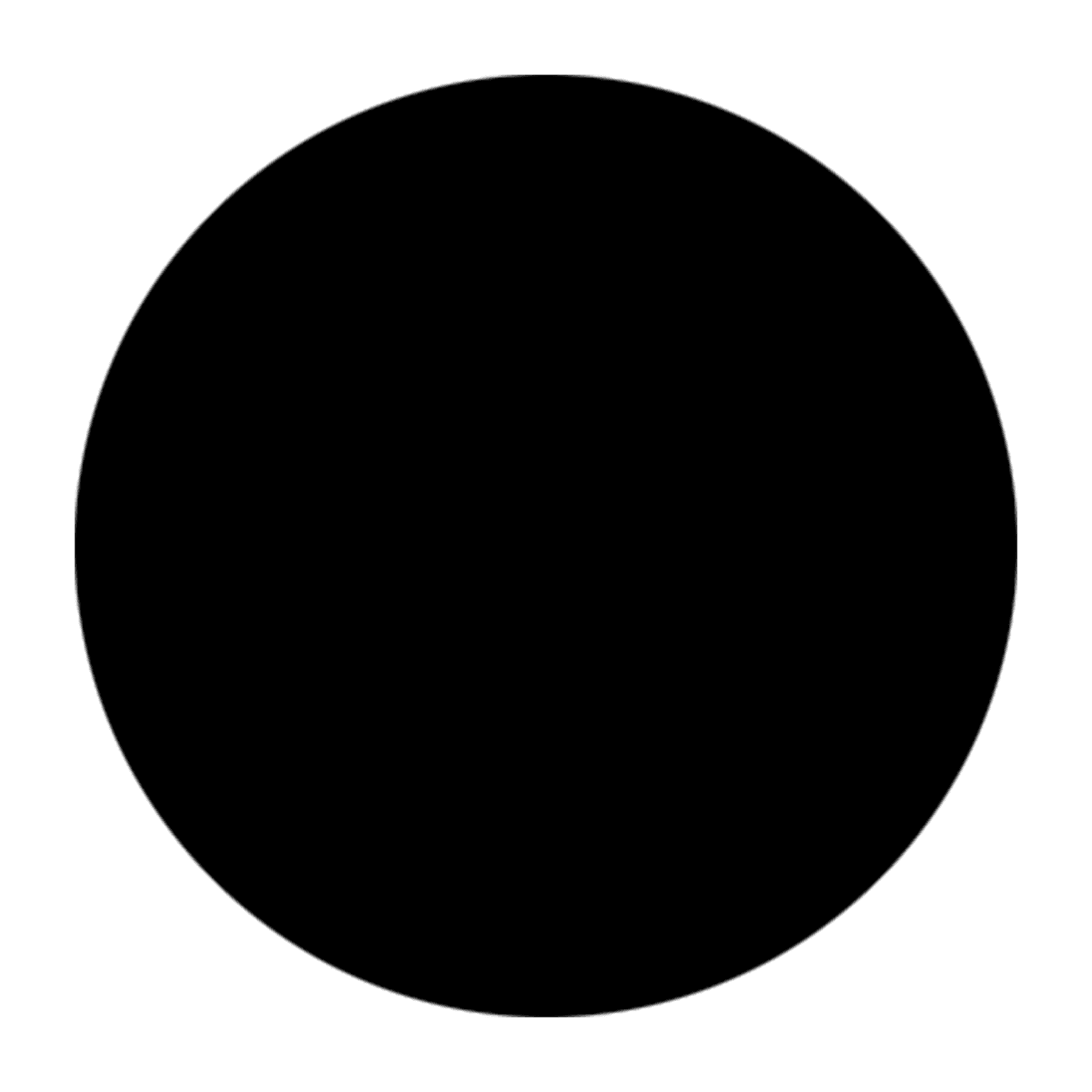 2 1/2" Black Brass Disc