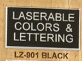 Black Face, White Core Name Badge