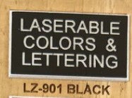 Black Face, White Core Name Badge