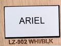 White Face, Black Core Name Badge