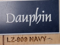 Navy Face, White Core Name Badge