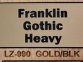 Gold Face, Black Core Name Badge