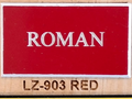 Red Face, White Core Name Badge