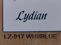 White Face, Blue Core Name Badge
